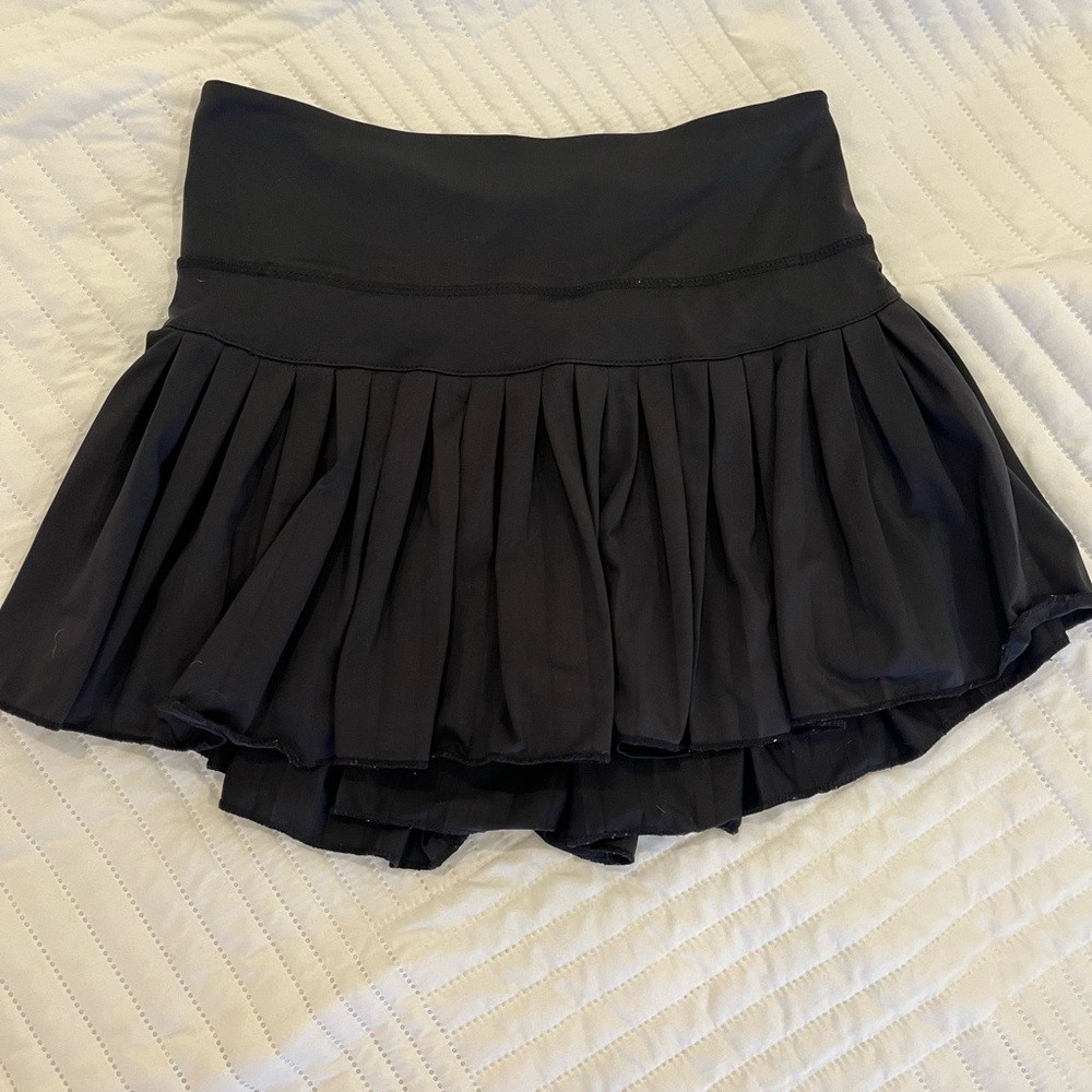 Elegant Black High Low Skirt